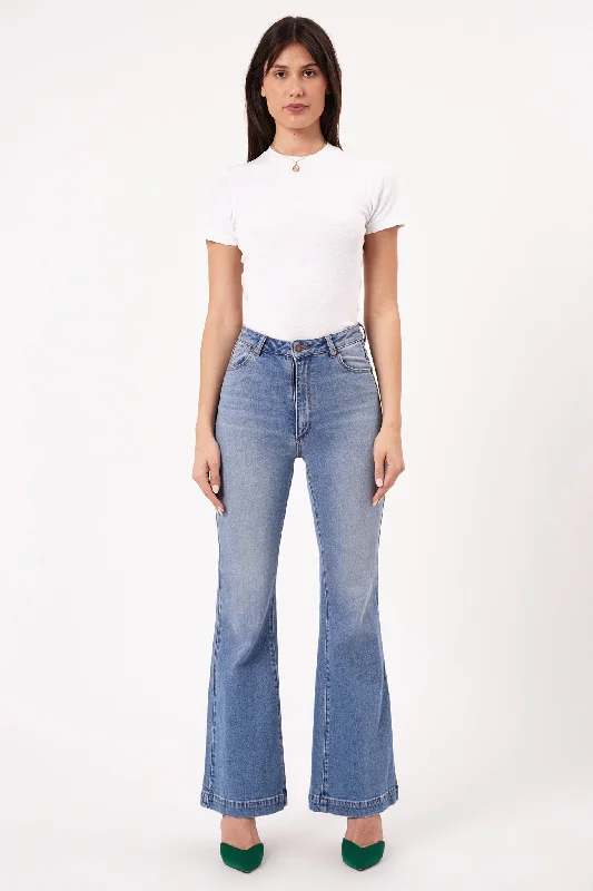 Weekend Offers That Thrill ROLLA'S Eastcoast Flare Ankle Jeans Mid Vintage Blue