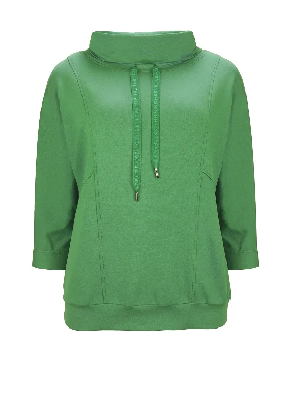 Exclusive Offer Bianca Julie Cowl Neck Top, Emerald Green