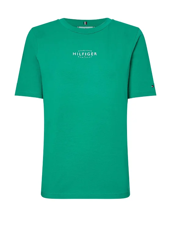 Big Deal Tommy Hilfiger Womens Branded T-Shirt, Courtside Green