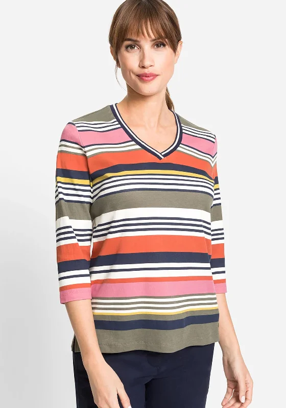 Price Reduction Olsen Hannah Striped Long Sleeve T Shirt, Multi
