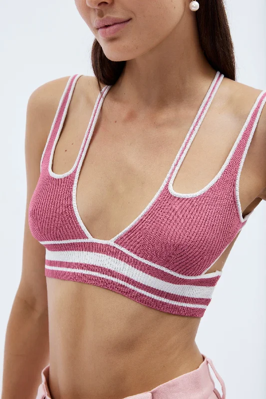 Must-Have Deals Fitted X Pink Bra Top