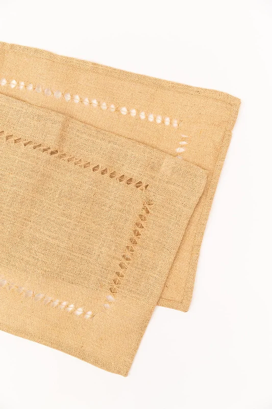 Act Fast Jute Hemstitch Table Runner