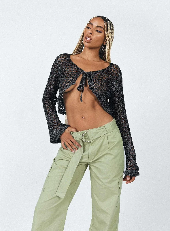 Unmissable Offer Mystical Long Sleeve Top Black