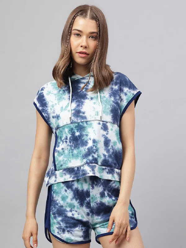 Special Offer Fitkin Tie and Dyed Extended Sleeves Cotton Top