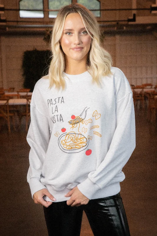 Huge Discounts Pasta La Vista Sweatshirt, Light Heather Grey