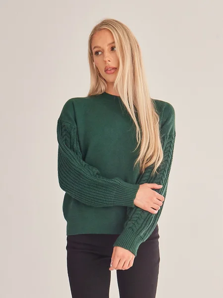Last Chance Long Sleeve Solid Colour Pullover Sweater HEH7TVWVSR