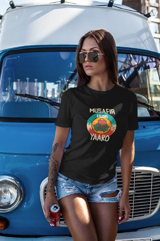 Unbeatable Prices " MUSAFIR HOON YAARO " UNISEX HALF-SLEEVE T-SHIRTS