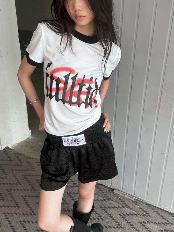 Incredible Offers Niche Inspired Printed Basic Crew Neck T-Shirt [S0000008496]