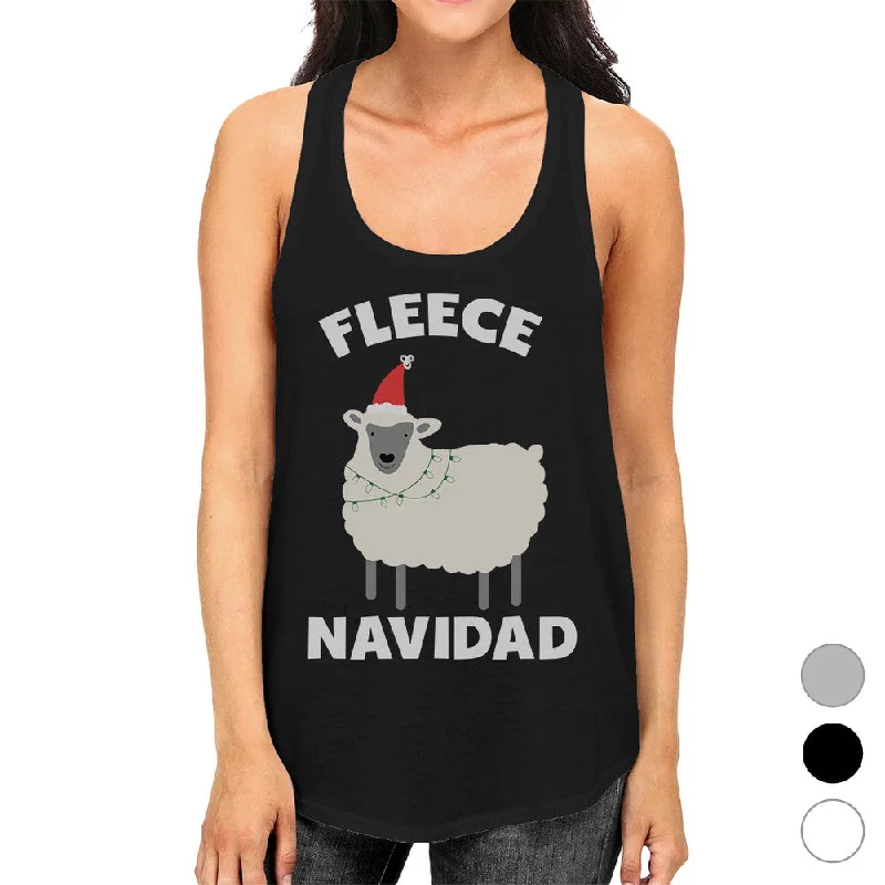 Special Buy Fleece Navidad Womens Racerback Tank Top For Christmas Gym Workout