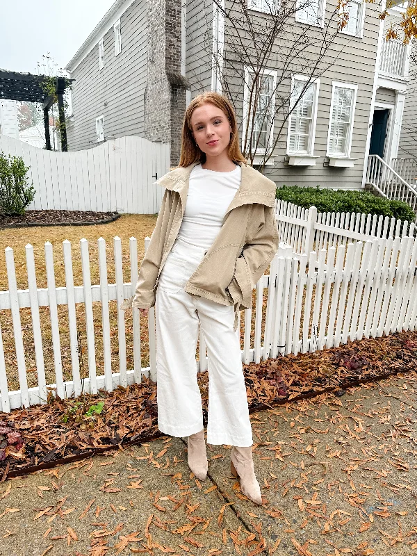 Act Now Button Front Swing Jacket