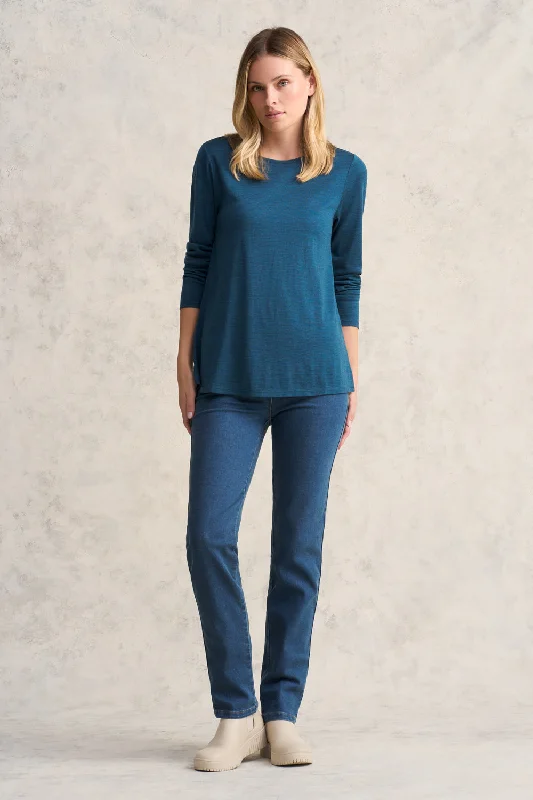 Special Discount Wool Jersey Tee - Teal