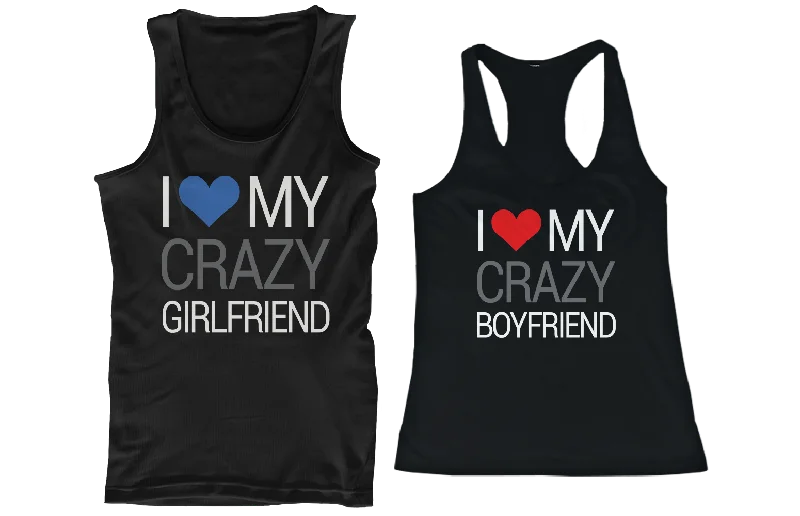 Price Meltdown I Love My Crazy Boyfriend and Girlfriend Matching Tank Tops for Couples Price Meltdown I Love My Crazy Boyfriend and Girlfriend Matching Tank Tops for Couples