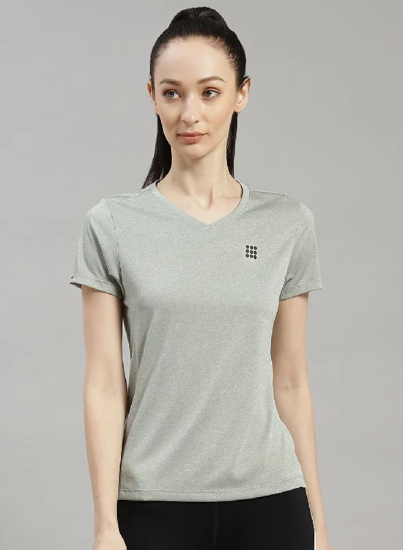 Weekend Specials to Cherish Women Grey Solid Top