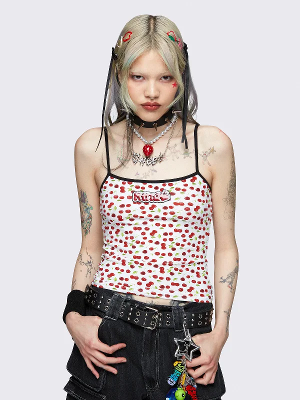 Weekend Savings Galore Cherry Fields Cami Top