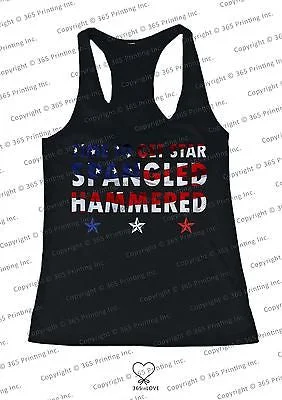 Stock Up and Save Women’s Red White and Blue Tank Tops - Time to get Star Spangled Hammered