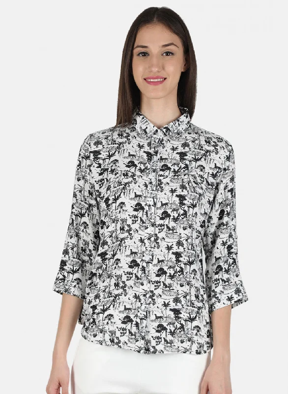 Take Advantage Women Black Printed Top