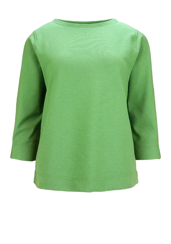 Final Clearance Bianca Deni Ribbed Sweatshirt, Green