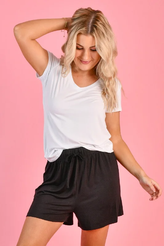 Weekend Offers You Can't Ignore VGLP730 - BAMBOO SHORTS - BLACK