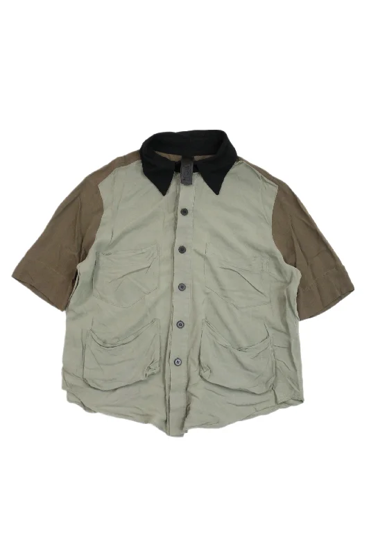 Weekend Deals That Sizzle Nom*D - Contrast Fabric Pocket Shirt