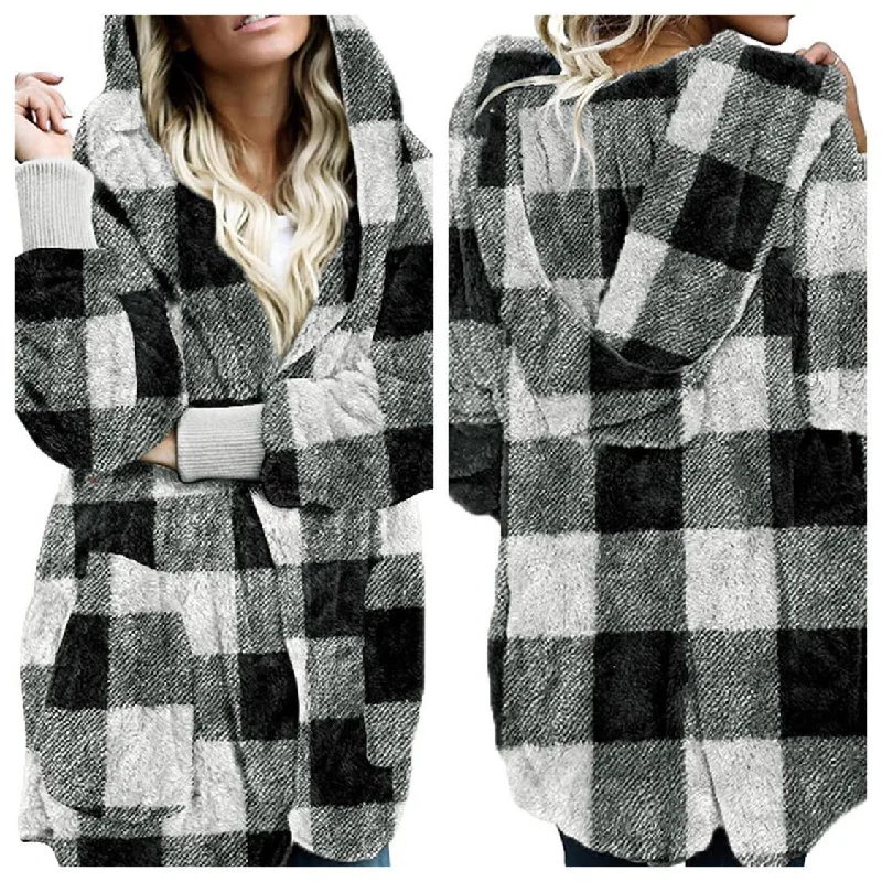 Instant Savings Shades of Grey Yummy Plush Hooded Shoat