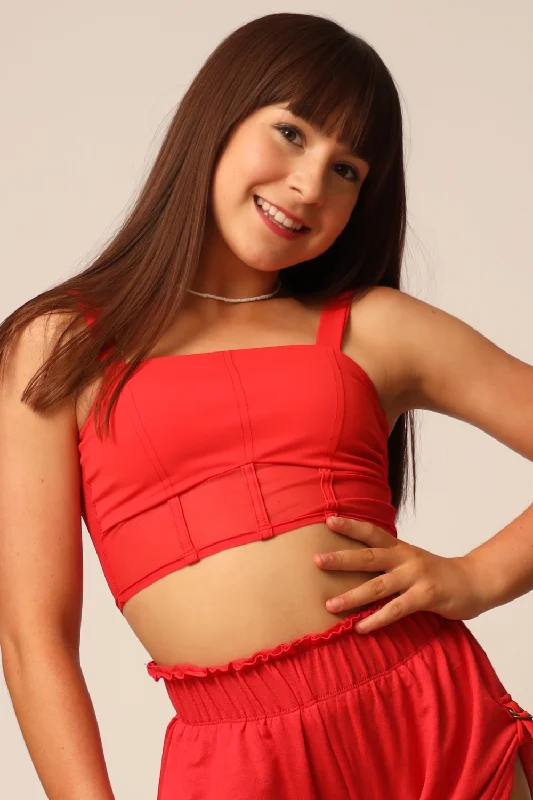 Extra Savings McKinney Crop Top - Cherry