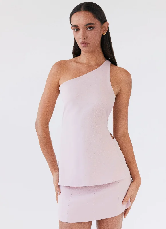 Exclusive Savings Zeina One Shoulder Top - Pink