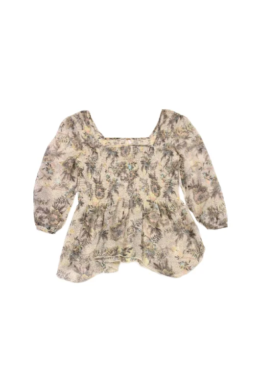 Discount Mania Free People - Shirred Chiffon Top