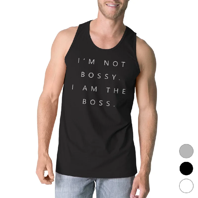 Discount Deals I'm Not Bossy Mens Funny Saying Gym Tank Top Humorous Gift For Him