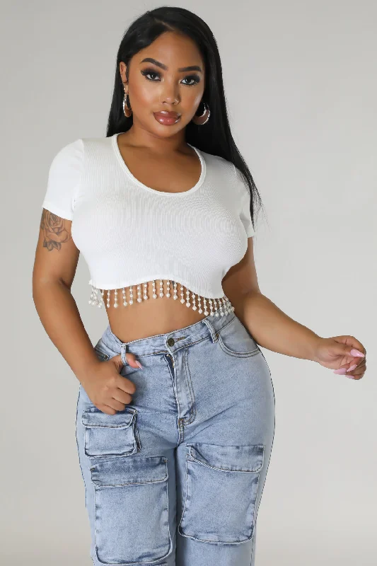 Bargain Prices Dripping In Pearls Top
