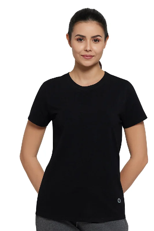 Don't Miss Out Essential Crew Neck Tee - Black