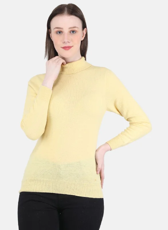 Unmissable Offer Women Yellow Solid Top
