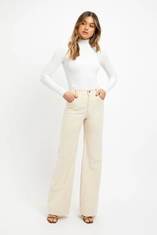 New Markdowns Wide Leg Cord Pant