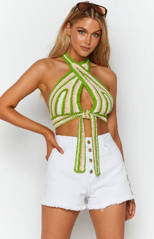 Weekend Discounts to Savor Whitsundays Crop Top Multi