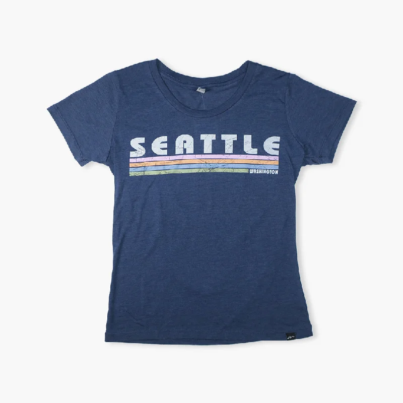Time-Limited Offer Flatliner Sapphire Seattle Womens T-Shirt